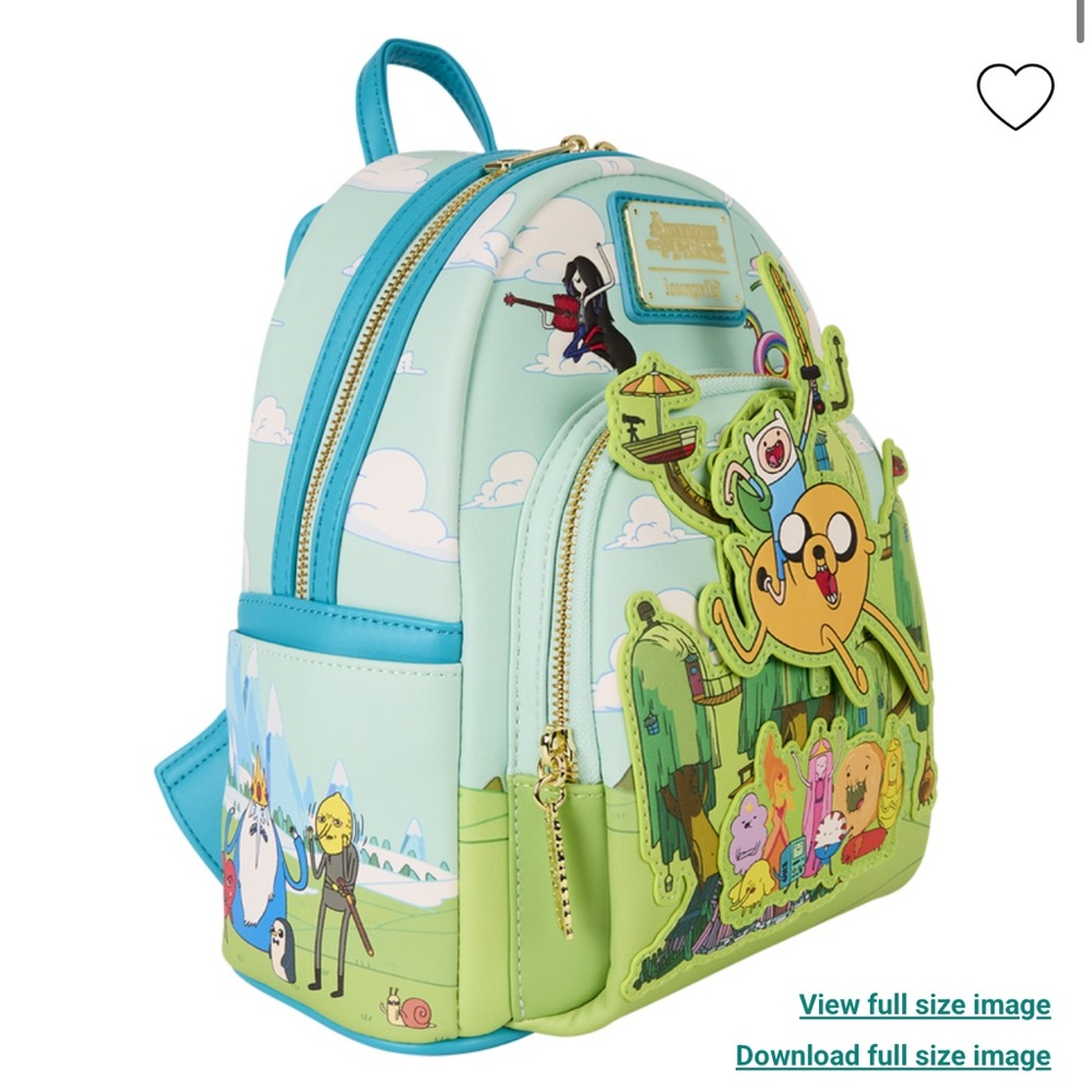 Loungefly Adventure Time Characters Exclusive Mini Backpack - Picture 7 of 10